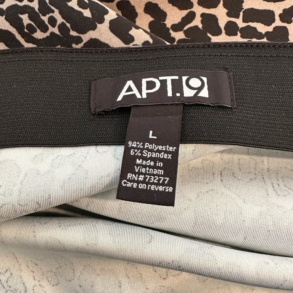 Apt 9 Cheetah, Leopard Print Black Silver Grey Si… - image 5